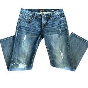 Cult of Individuality Rogan Capri Jeans SIZE 29 Distressed Medium Wash Low Rise